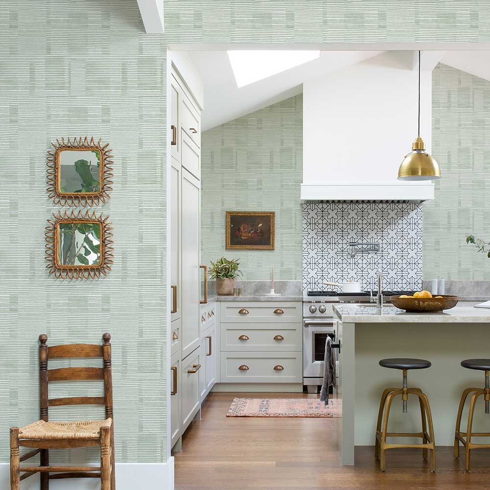 Callaway Wallpaper - Green - A Street Prints - FD26621 - Premier Wallcovering