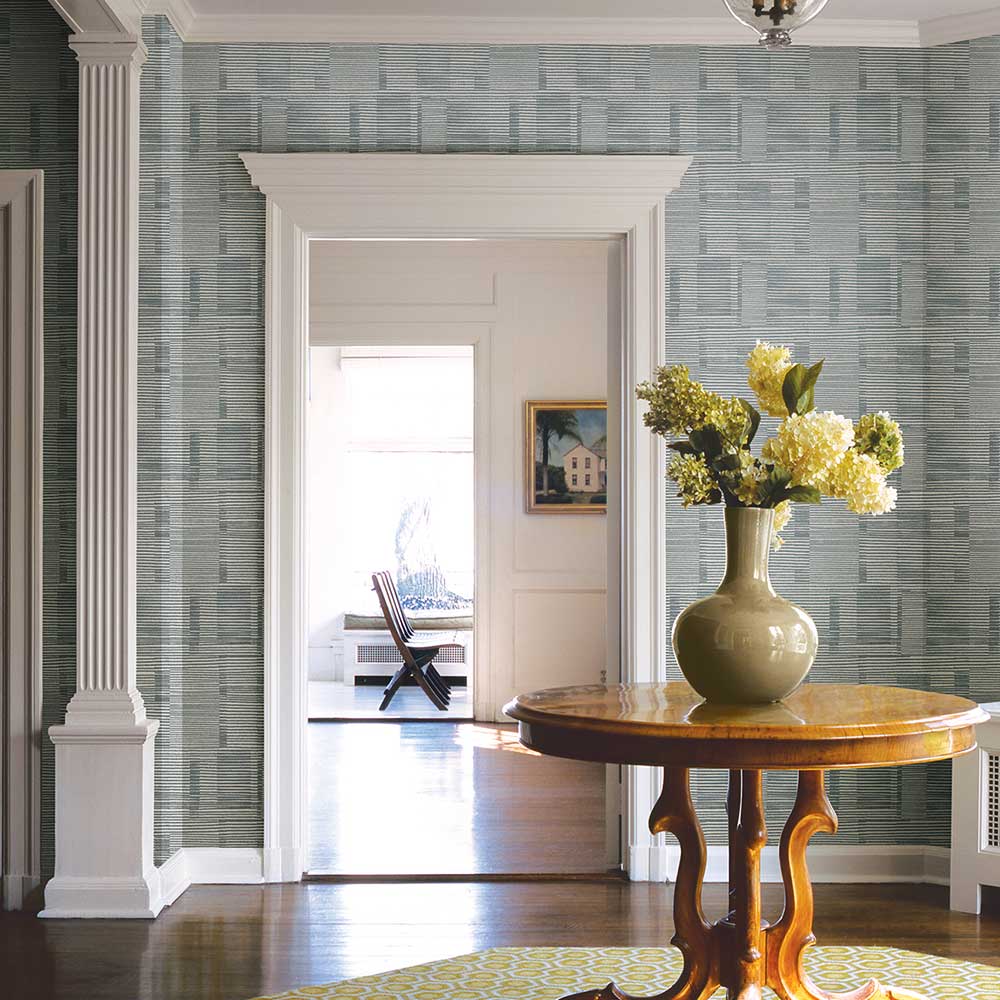 Callaway Wallpaper - Mid Blue - A Street Prints - FD26620 - Premier Wallcovering