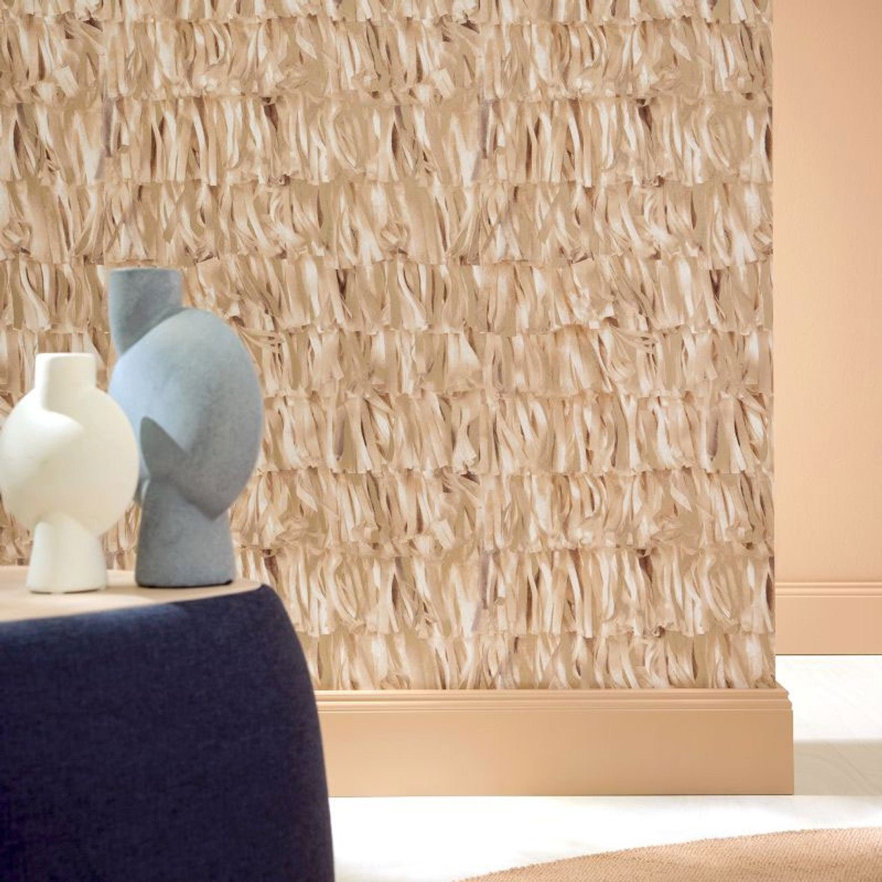 Calma Salt Wallpaper - Sand - Hohenberger - 65319 - Premier Wallcovering