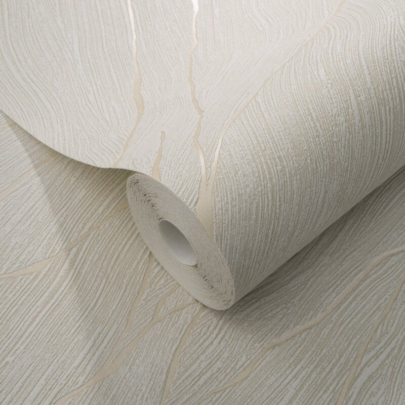 Calore Cracked Lines Metallic Wallpaper - Beige/Gold - Erismann - 10440 - 32 - Premier Wallcovering