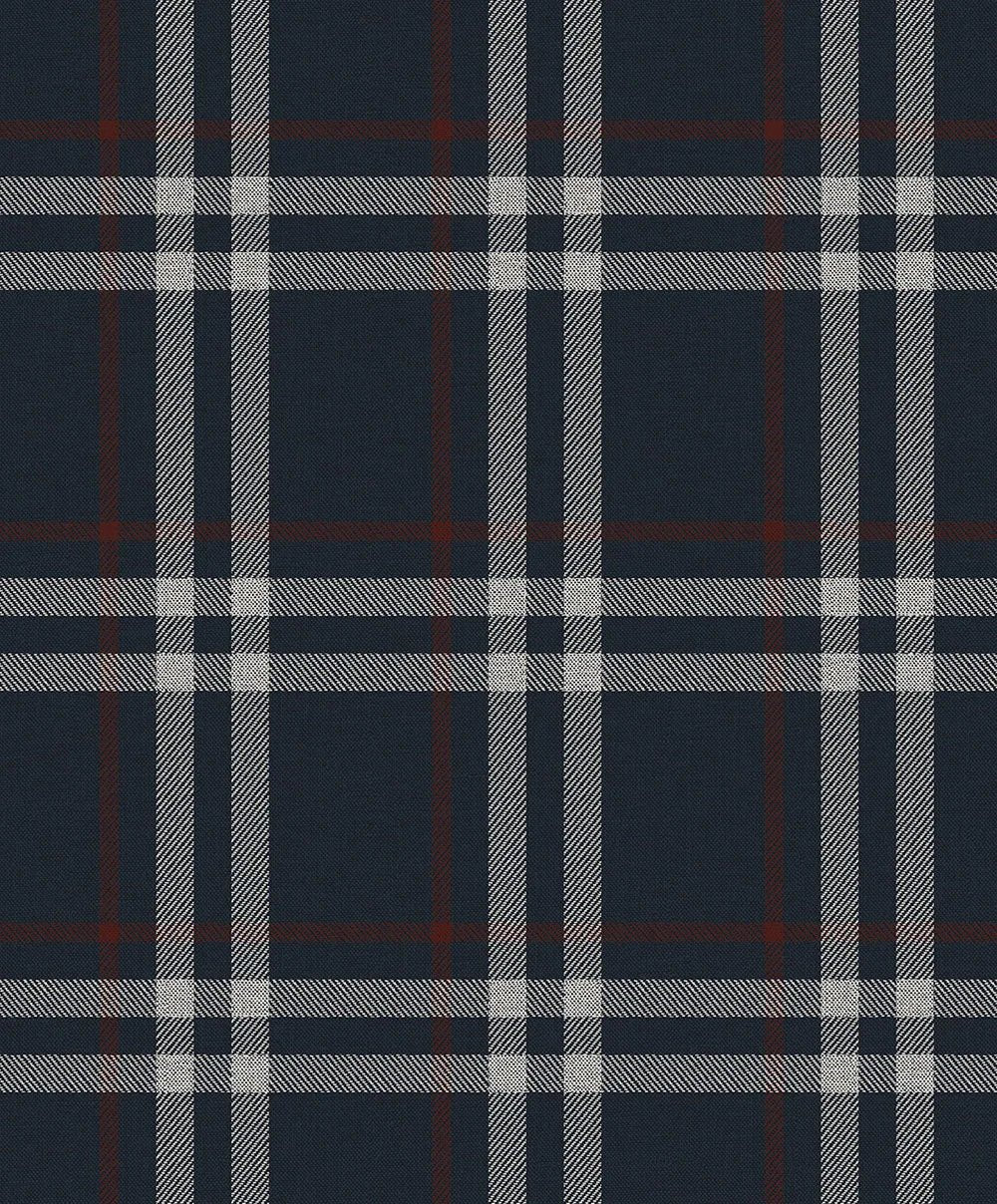 Calverlay Plaid Wallpaper - Blue & Red - NextWall - NW58212 - Premier Wallcovering