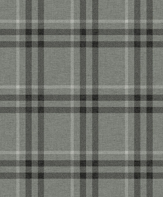 Calverlay Plaid Wallpaper - Stoneware - NextWall - NW58200 - Premier Wallcovering