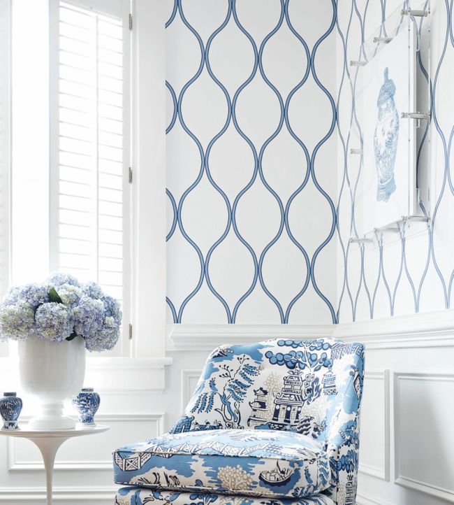 Camber Wallpaper - Silver - Thibaut - T11045 - Premier Wallcovering