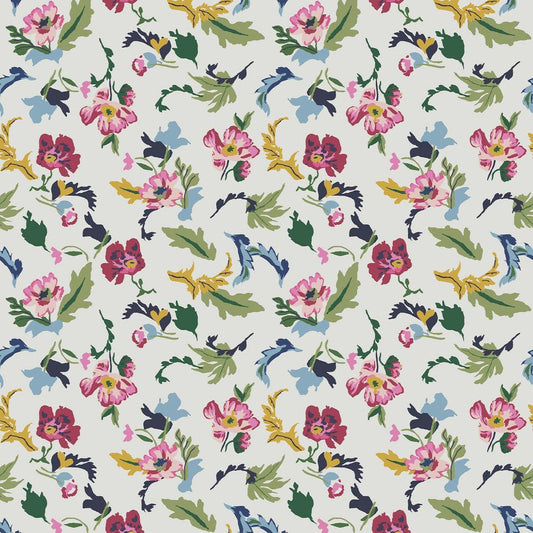 Cambridge Painted Floral Wallpaper - Cream - Joules - 120867 - Premier Wallcovering