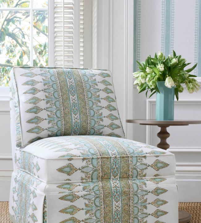 Cambridge Stripe Wallpaper - Seaglass - Thibaut - T36465 - Premier Wallcovering