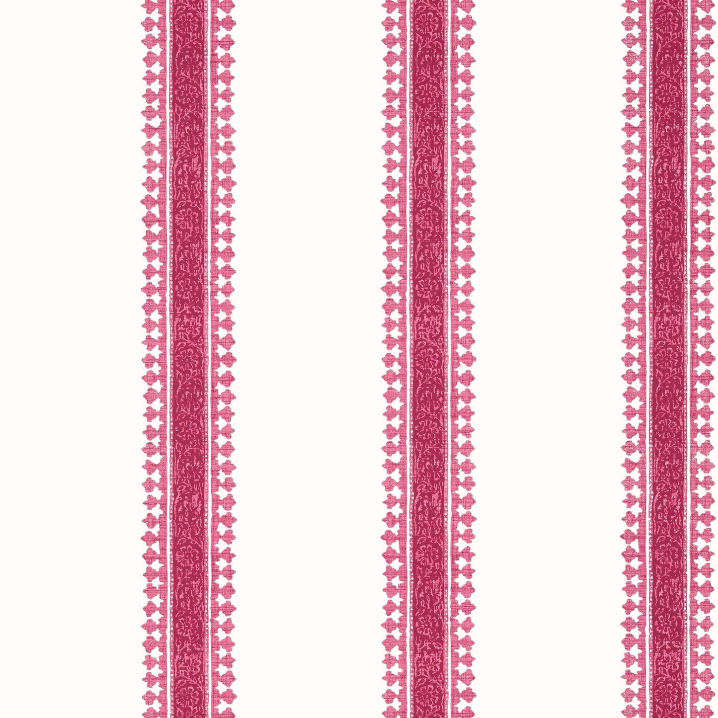 Cambridge Stripe Wallpaper - Raspberry - Thibaut - T36469 - Premier Wallcovering