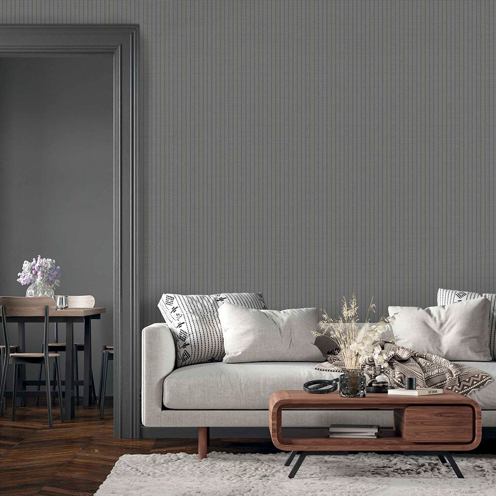 Cambridge Wallpaper - Graphite - Timothy Wilman - TW2402 - Premier Wallcovering