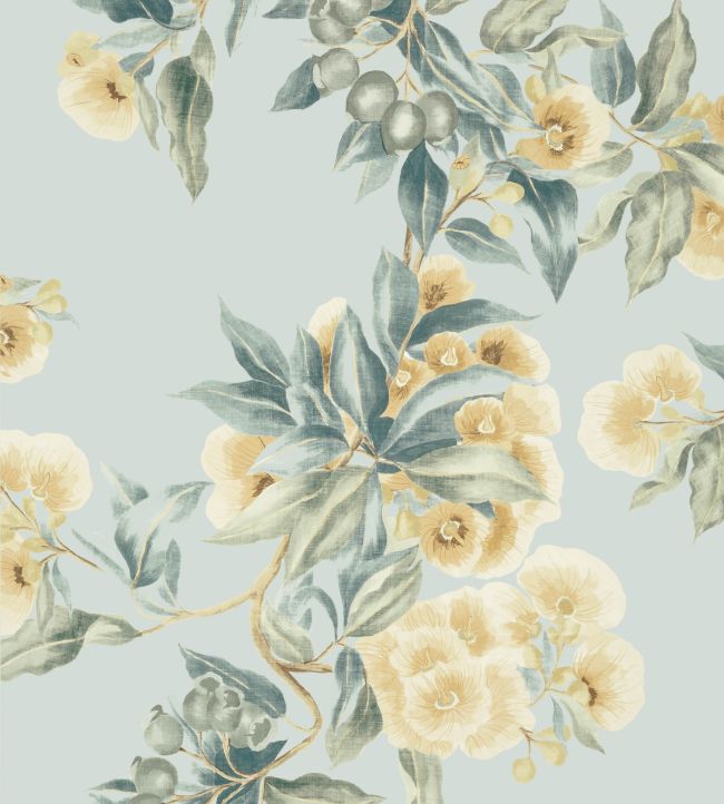 Camellia Garden Wallpaper - Soft Gold - AT24552 - Anna French - Premier Wallcovering