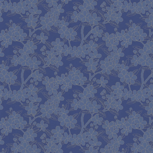 Camellia Wallpaper - Smalt - Little Greene - 0288CASMALT - Premier Wallcovering
