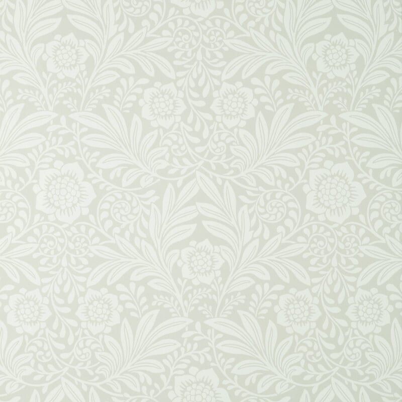 Camille Classical Floral Wallpaper - Grey - Crown - M1743 - Premier Wallcovering