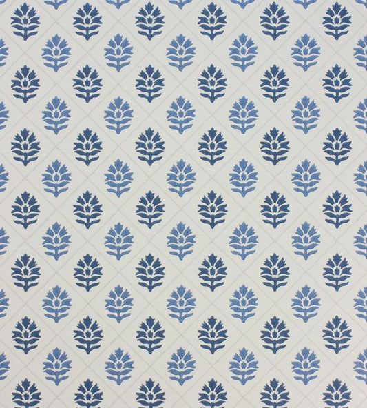 Camille Wallpaper - Indigo/Blue - Nina Campbell - NCW4303 - 01 - Premier Wallcovering
