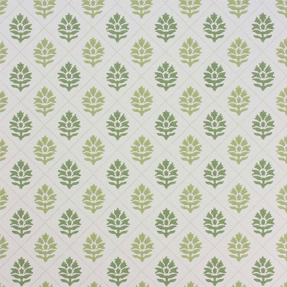 Camille Wallpaper - Green - Nina Campbell - NCW4303-02 - Premier Wallcovering
