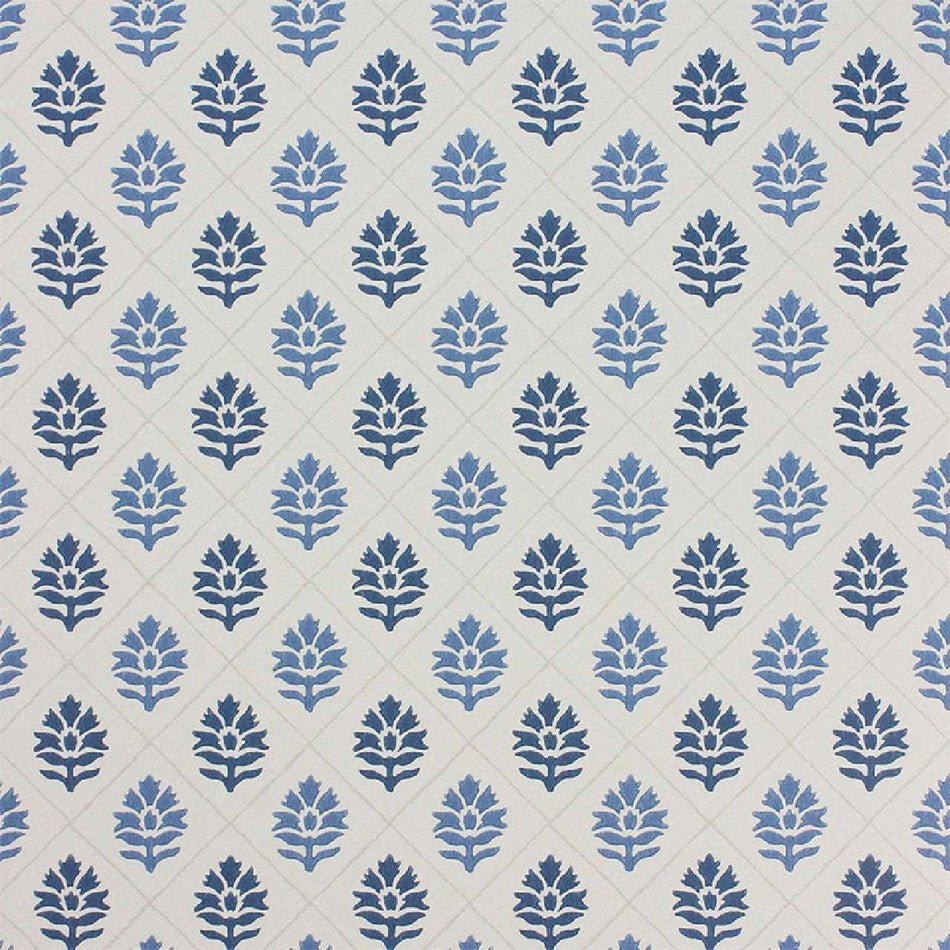 Camille Wallpaper - Indigo/Blue - Nina Campbell - NCW4303-01 - Premier Wallcovering