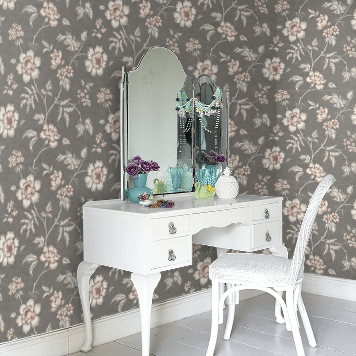 Camille Wallpaper - Brown - Boråstapeter - 7208 - Premier Wallcovering