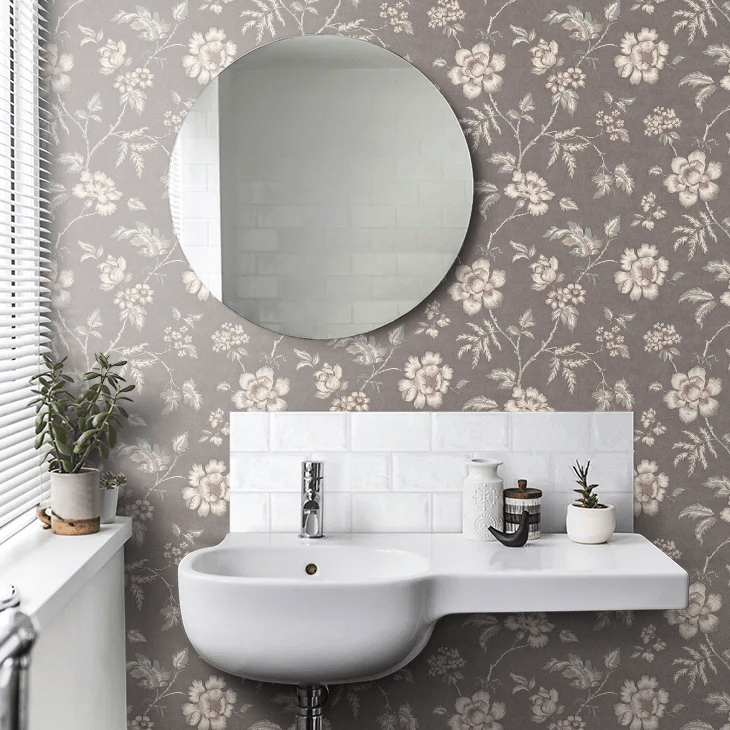 Camille Wallpaper - Purple - Boråstapeter - 7207 - Premier Wallcovering