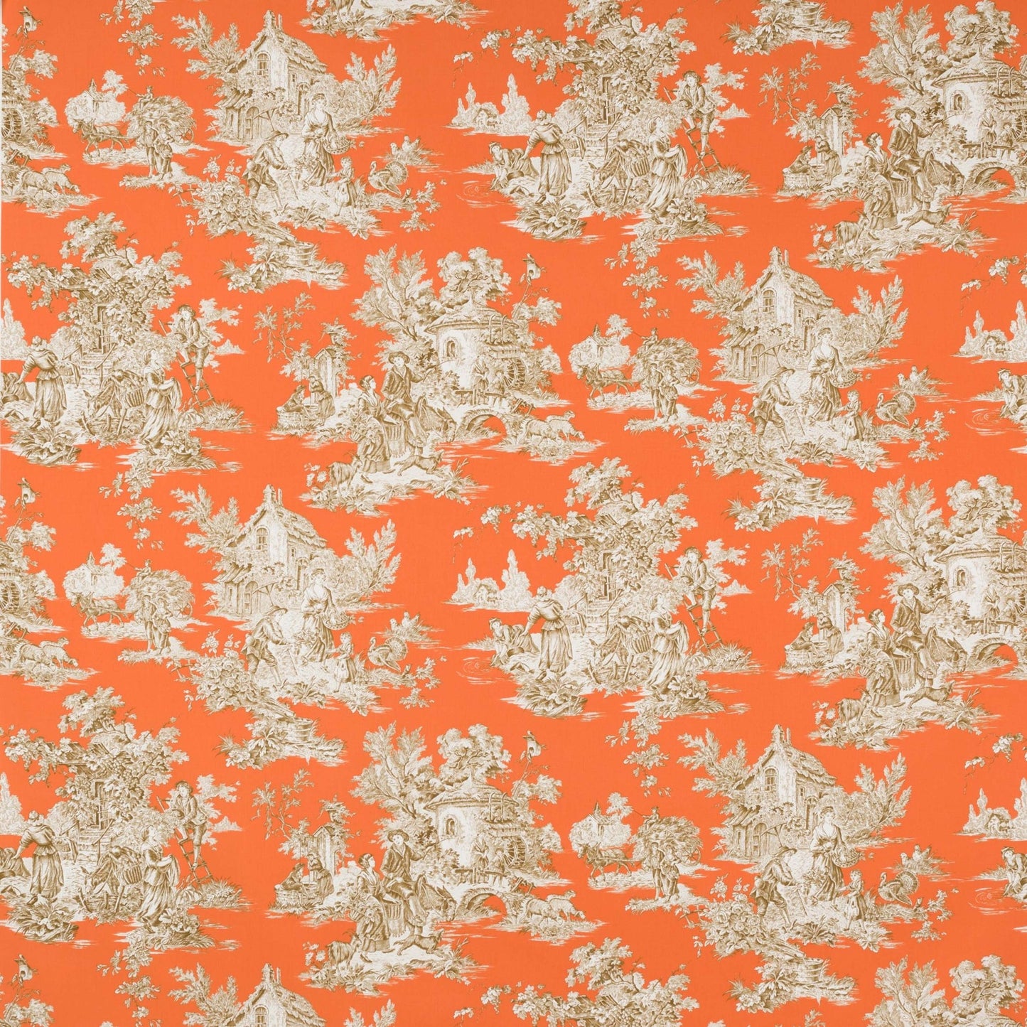 Campagne Fabric - Corail - Manuel Canovas - M4079-01 - Premier Wallcovering