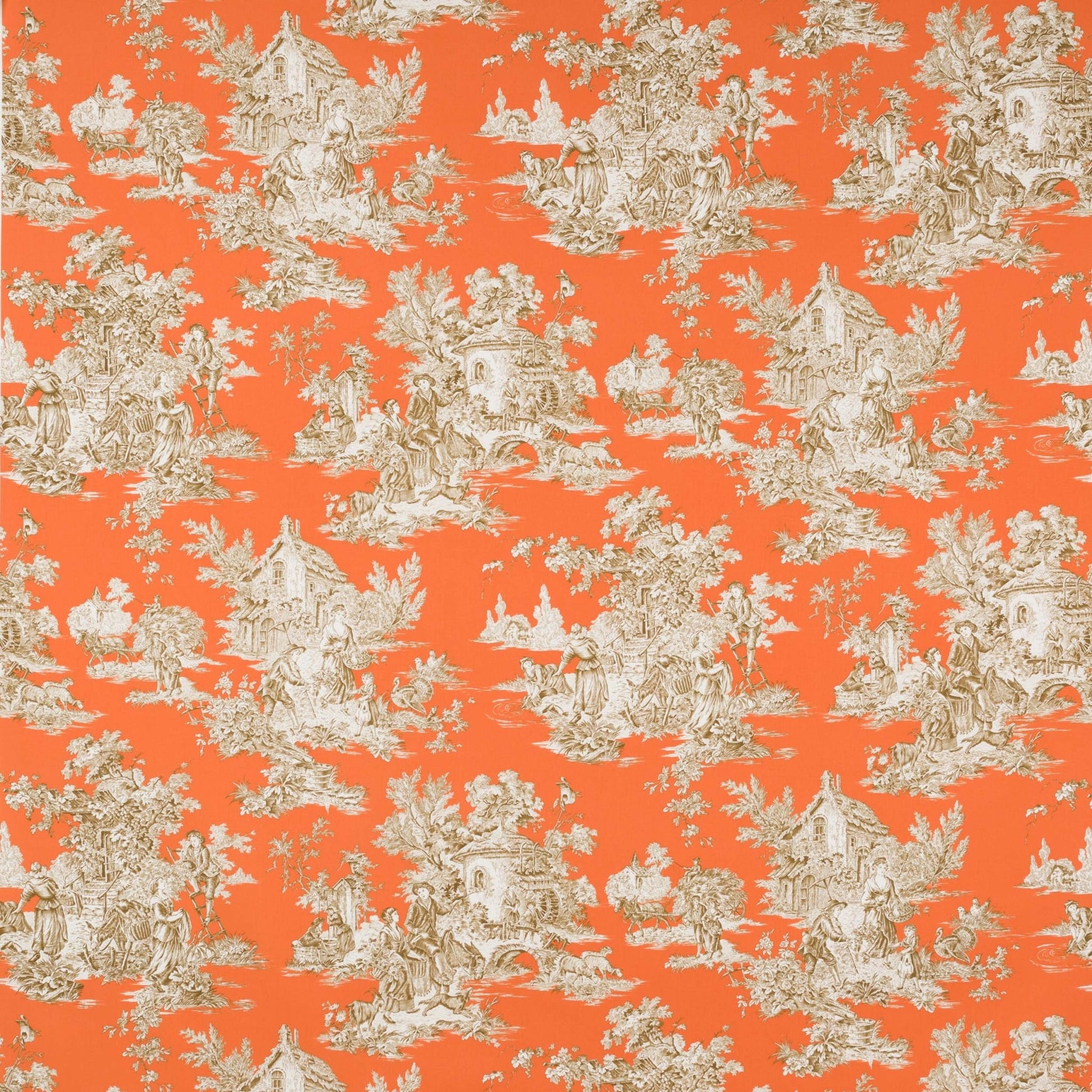 Campagne Fabric - Corail - Manuel Canovas - M4079-01 - Premier Wallcovering