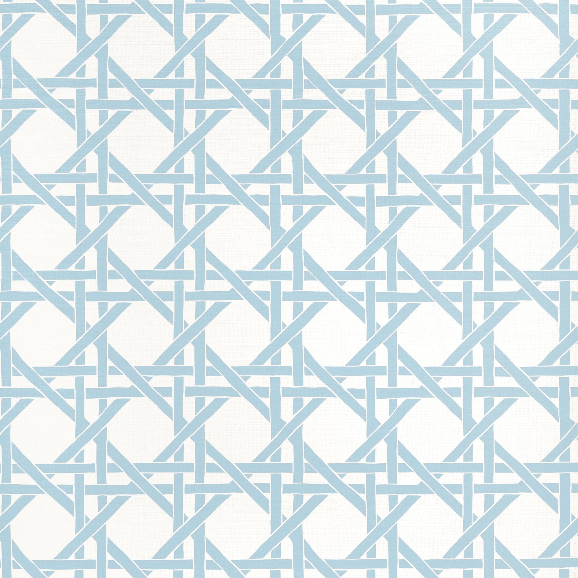 Canary Trellis Wallpaper - Light Blue - Thibaut - T15815 - Premier Wallcovering