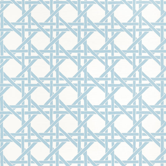 Canary Trellis Wallpaper - Light Blue - Thibaut - T15815 - Premier Wallcovering