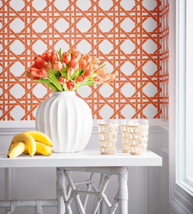 Canary Trellis Wallpaper - Willow - Thibaut - T15820 - Premier Wallcovering