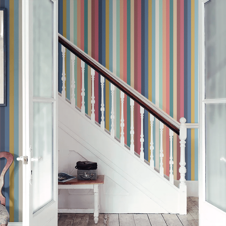 Candy Kaliedoscope Wallpaper - Lipstick Twist - Ohpopsi - STR50137W - Premier Wallcovering