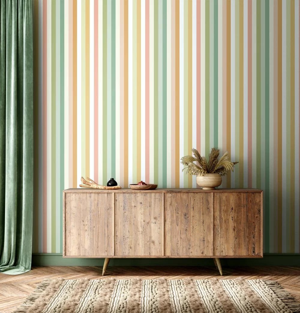 Candy Kaliedoscope Wallpaper - Sand Drift - Ohpopsi - STR50140W - Premier Wallcovering