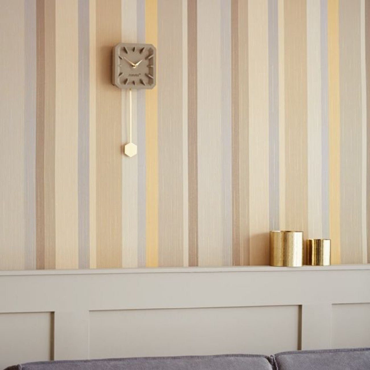 Candy Stripe Masterpiece Wallpaper - Beige - Eijffinger - 358025 - Premier Wallcovering