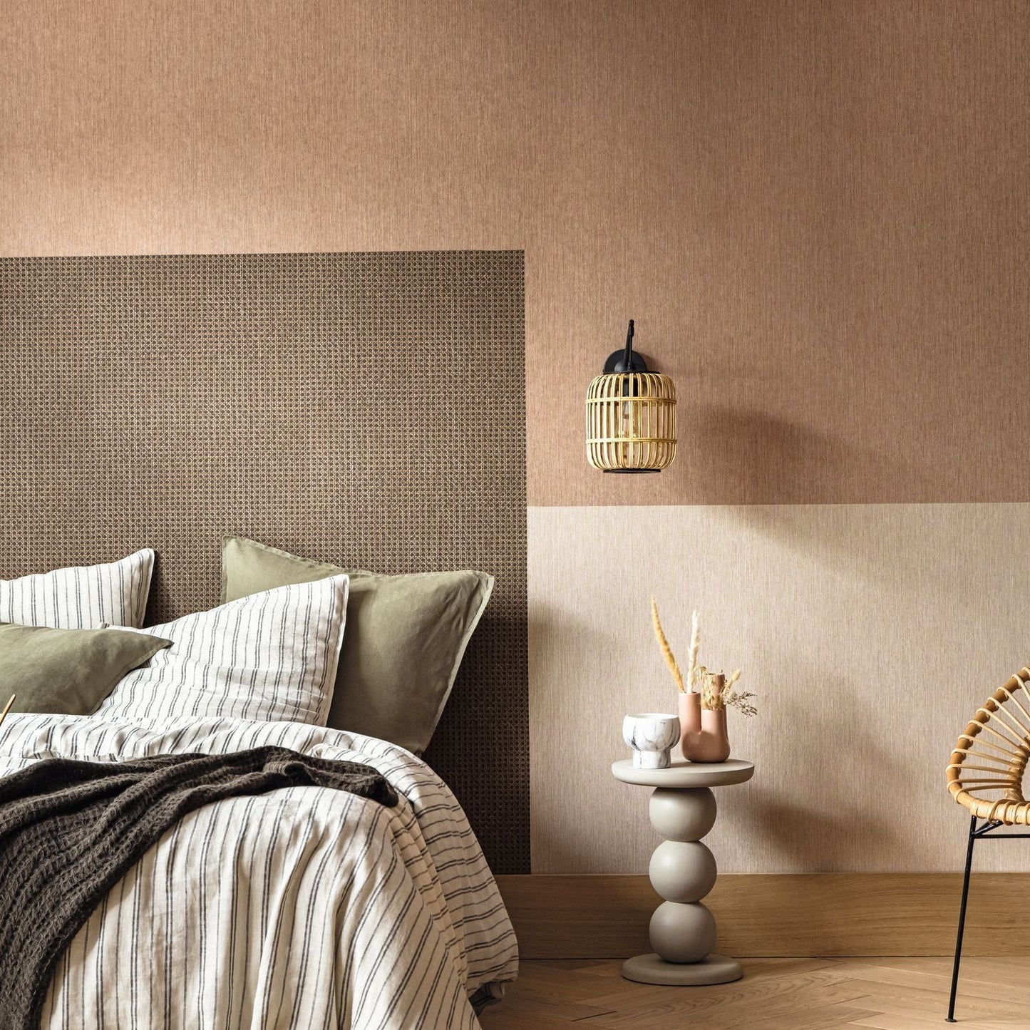 Cannage Wallpaper - Cuivre - Caselio - 106023020 - Premier Wallcovering