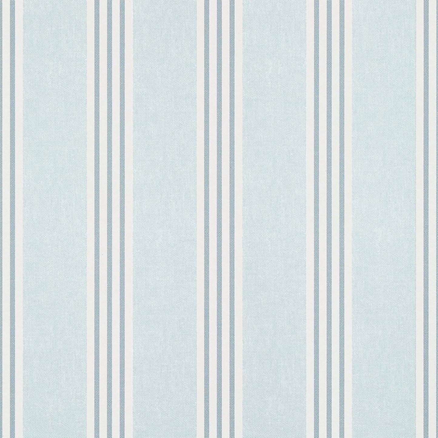 Canvas Stripe Wallpaper - Spa Blue - Thibaut - T13359 - Premier Wallcovering
