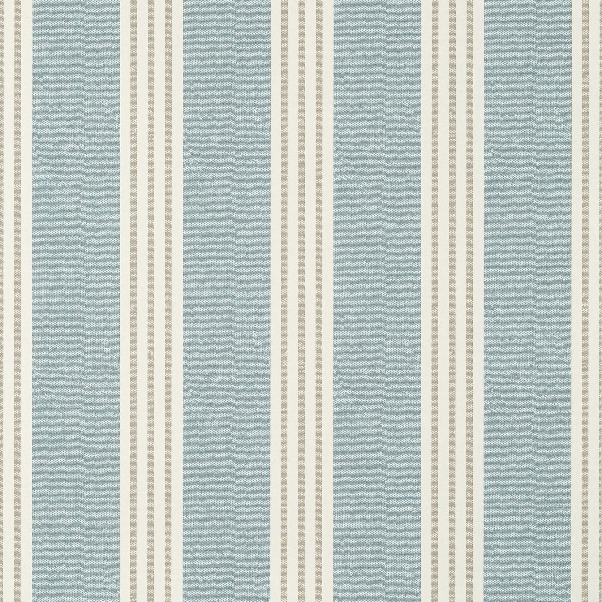 Canvas Stripe Wallpaper - Mineral - Thibaut - T13392 - Premier Wallcovering