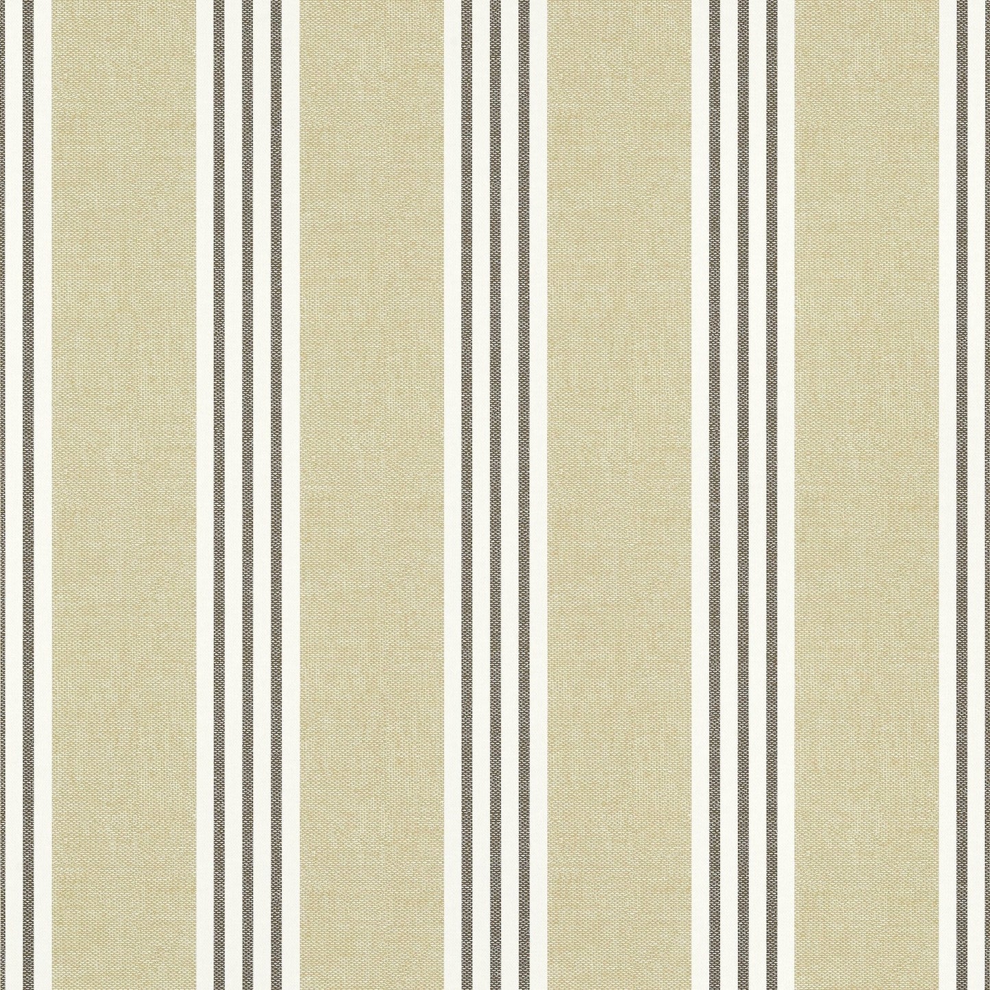 Canvas Stripe Wallpaper - Sand - Thibaut - T13358 - Premier Wallcovering