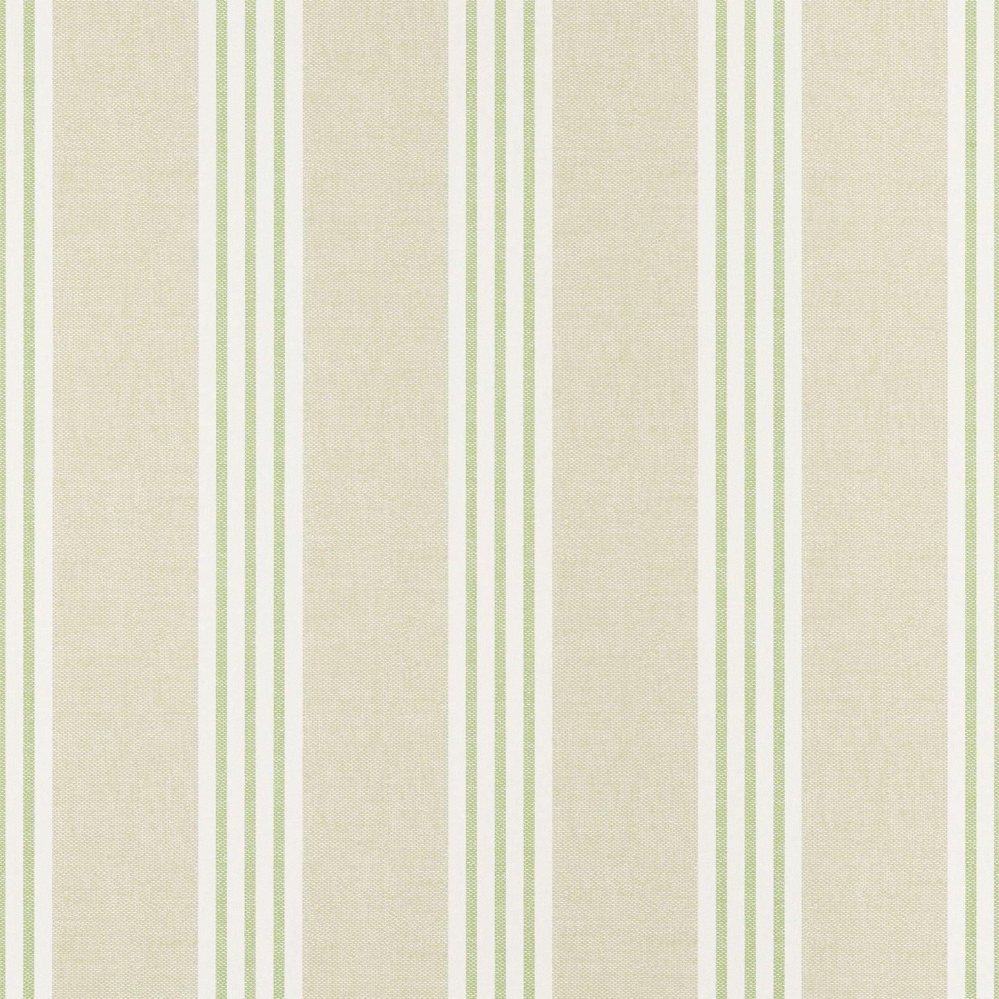 Canvas Stripe Wallpaper - Green - Thibaut - T13361 - Premier Wallcovering