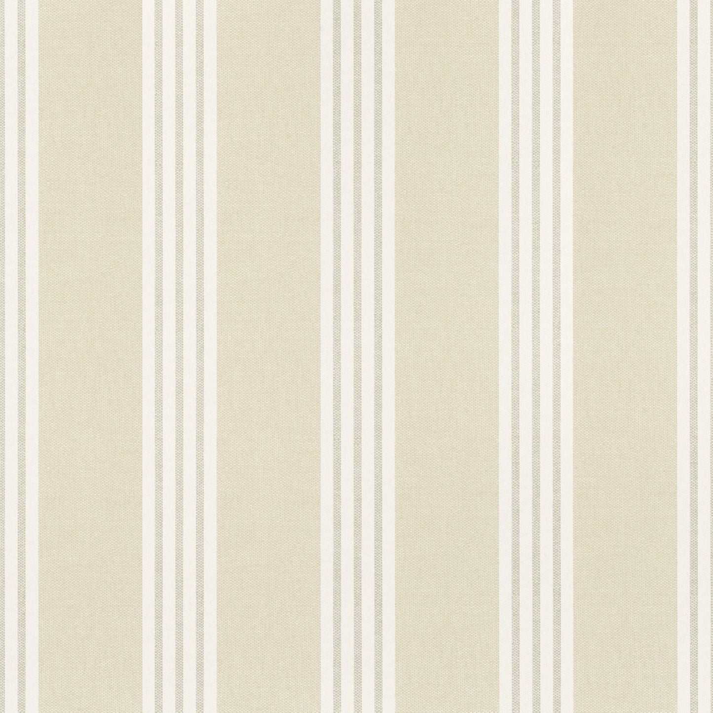 Canvas Stripe Wallpaper - Beige - Thibaut - T13356 - Premier Wallcovering