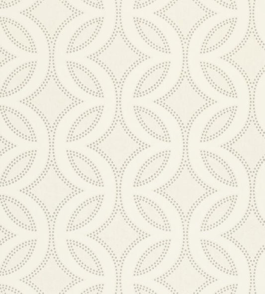 Caprice Wallpaper - Chalk Pearl & Silver - HPOW110594 - Harlequin - Premier Wallcovering