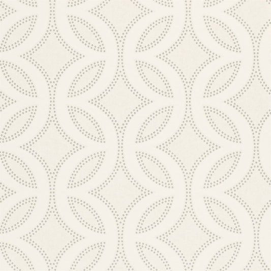 Caprice Wallpaper - Chalk Pearl & Silver - HPOW110594 - Harlequin - Premier Wallcovering