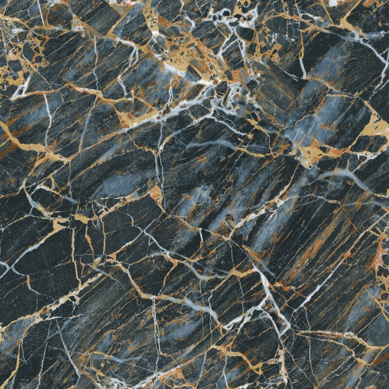 Carbon Onyx Marble Metallic Wallpaper - Navy - Crown - M1748 - Premier Wallcovering