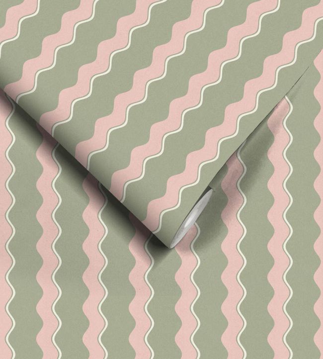 Cari Wave Wallpaper - Braken - Woodchip & Magnolia - WM - 462 - 07R - Premier Wallcovering