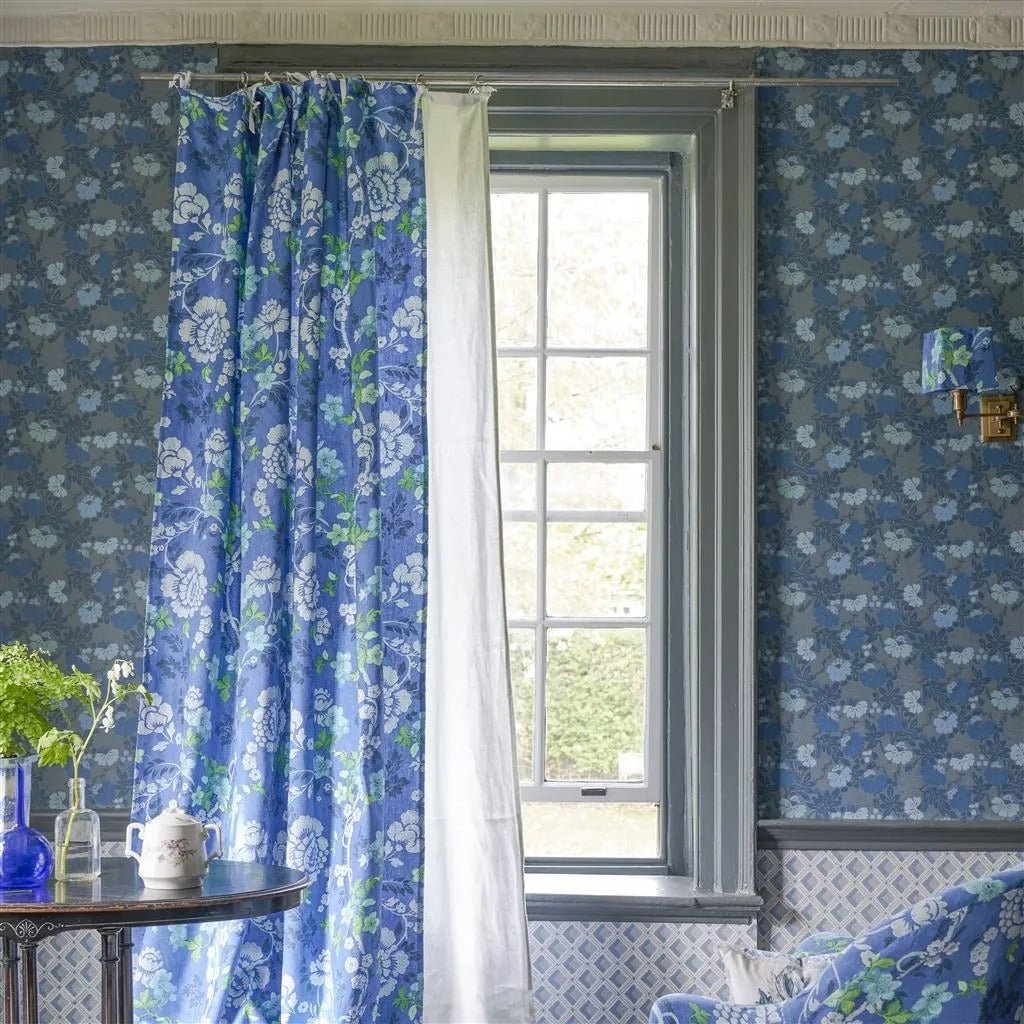 Carlisle Fauna Wallpaper - Woad - English Heritage - PEH0005/03 - Premier Wallcovering