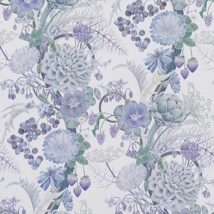 Carlotta Wallpaper - Lavender/Celadon - Osborne & Little - W7215-01 - Premier Wallcovering