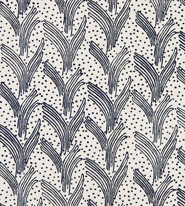 Carnac Fabric - Dark Indigo - Christopher Farr Cloth - CF141 - 01 - Premier Wallcovering