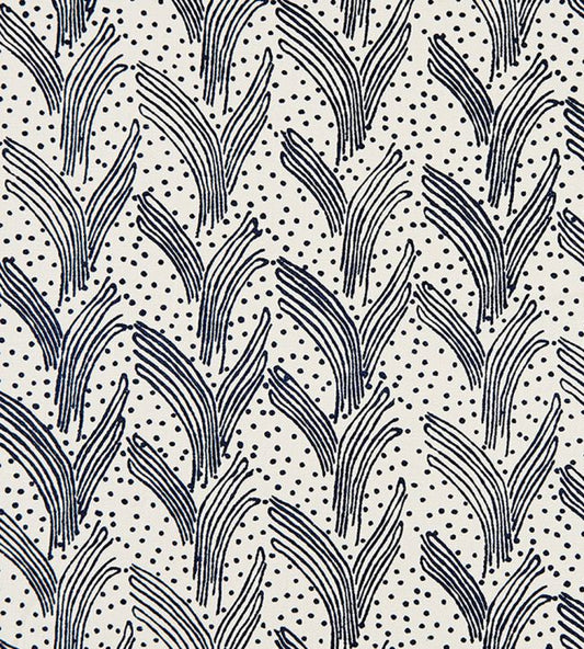 Carnac Fabric - Dark Indigo - Christopher Farr Cloth - CF141 - 01 - Premier Wallcovering
