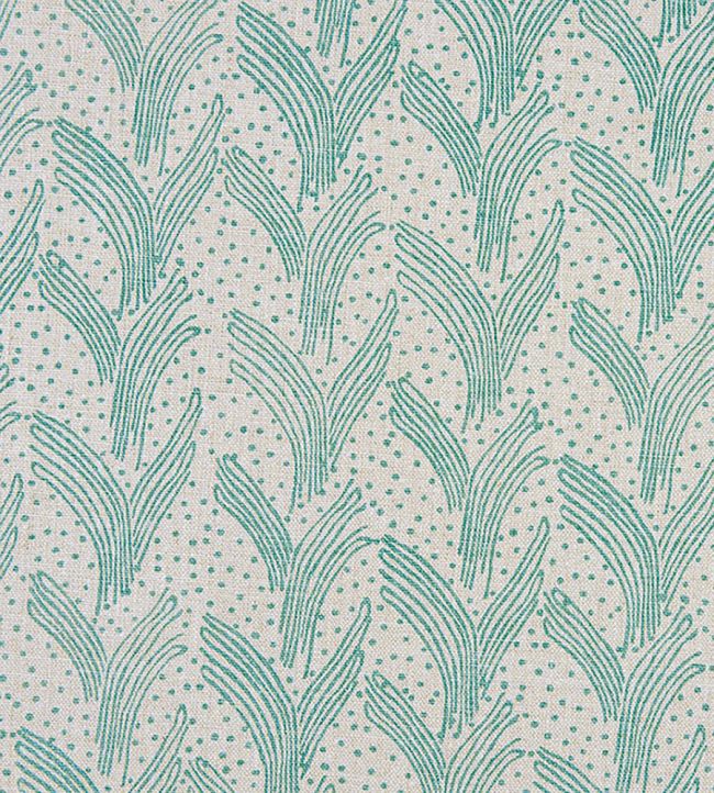 Carnac Fabric - Turquoise - Christopher Farr Cloth - CF141 - 07 - Premier Wallcovering
