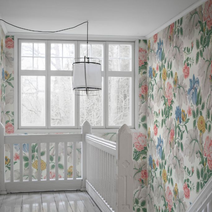 Carnation Garden Wall Mural - Multi - coloured - Boråstapeter - 7236 - Premier Wallcovering
