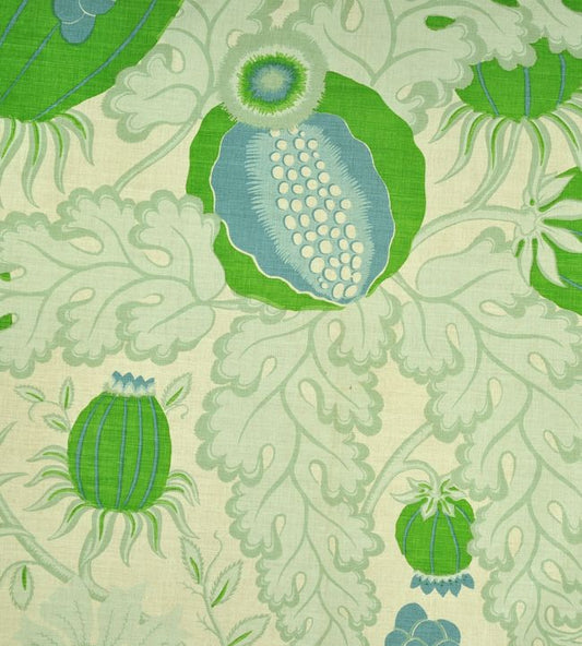 Carnival Fabric - Green - Christopher Farr Cloth - CF125 - 05 - Premier Wallcovering