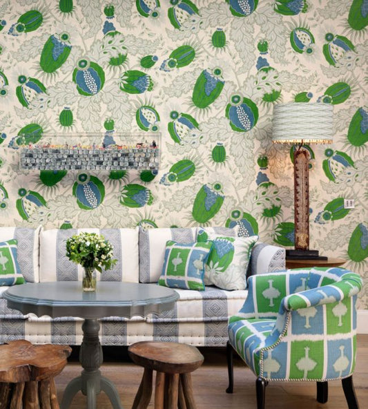 Carnival Wallpaper - Grass - Christopher Farr Cloth - CFW125 - 15 - Premier Wallcovering