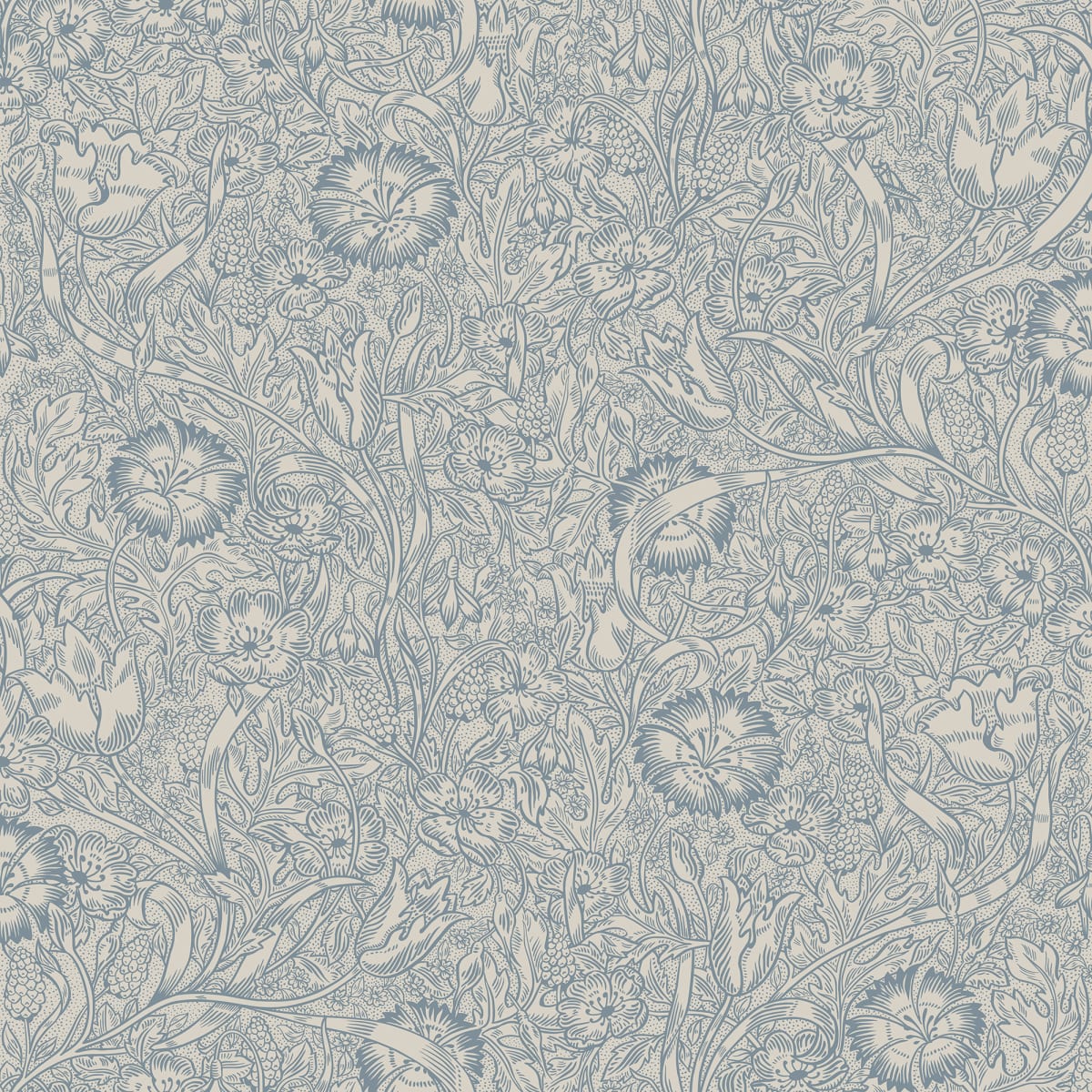 Caroline Wallpaper - Indigo Blue - Sandberg - S10227 - Premier Wallcovering