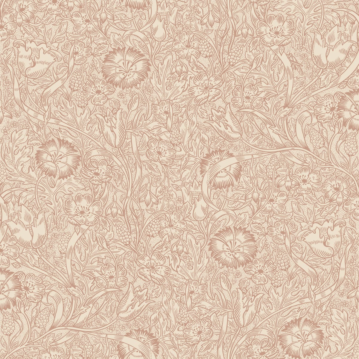 Caroline Wallpaper - Terracotta - Sandberg - S10211 - Premier Wallcovering