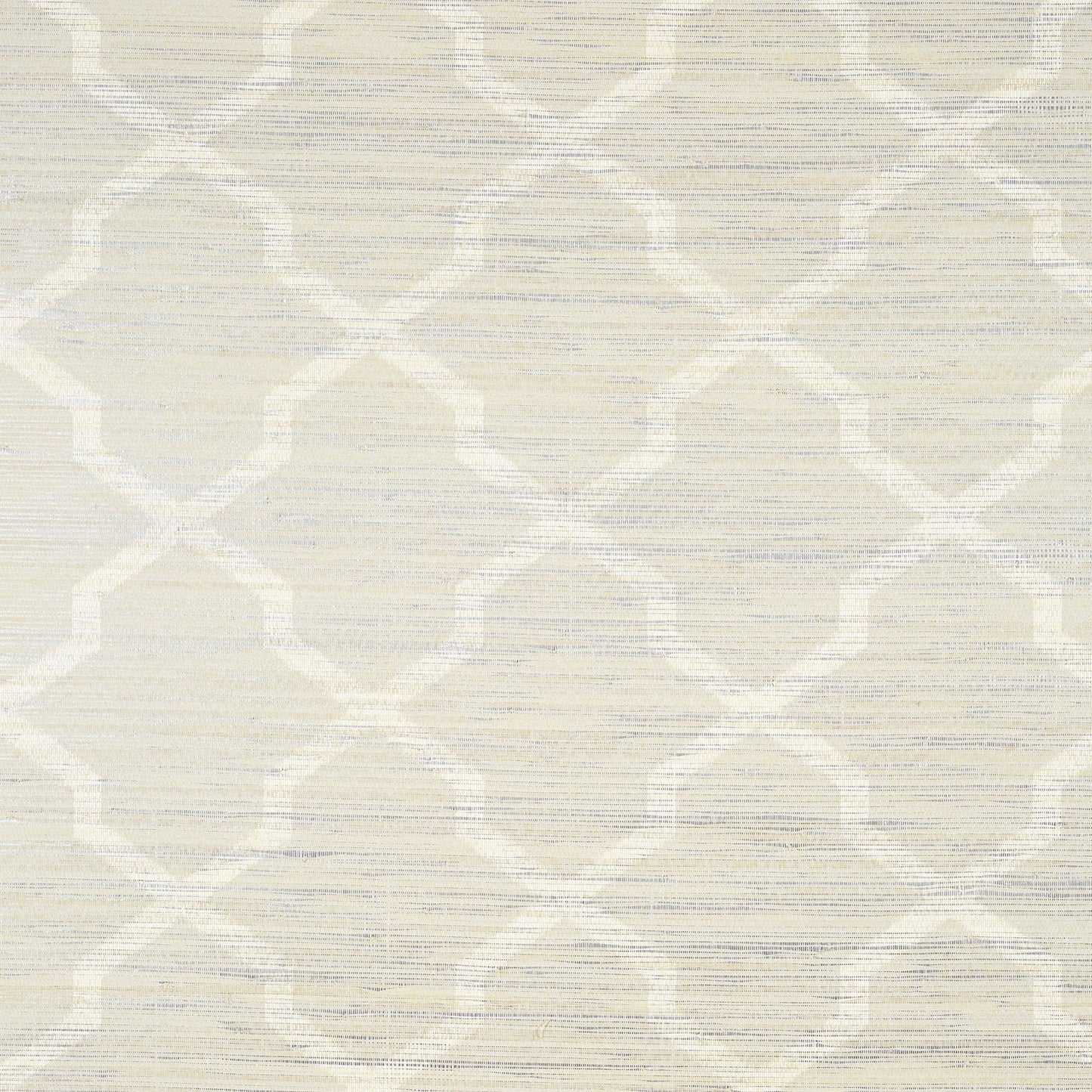 Carolyn Trellis Wallpaper - Cream on Metallic - Thibaut - T83030 - Premier Wallcovering
