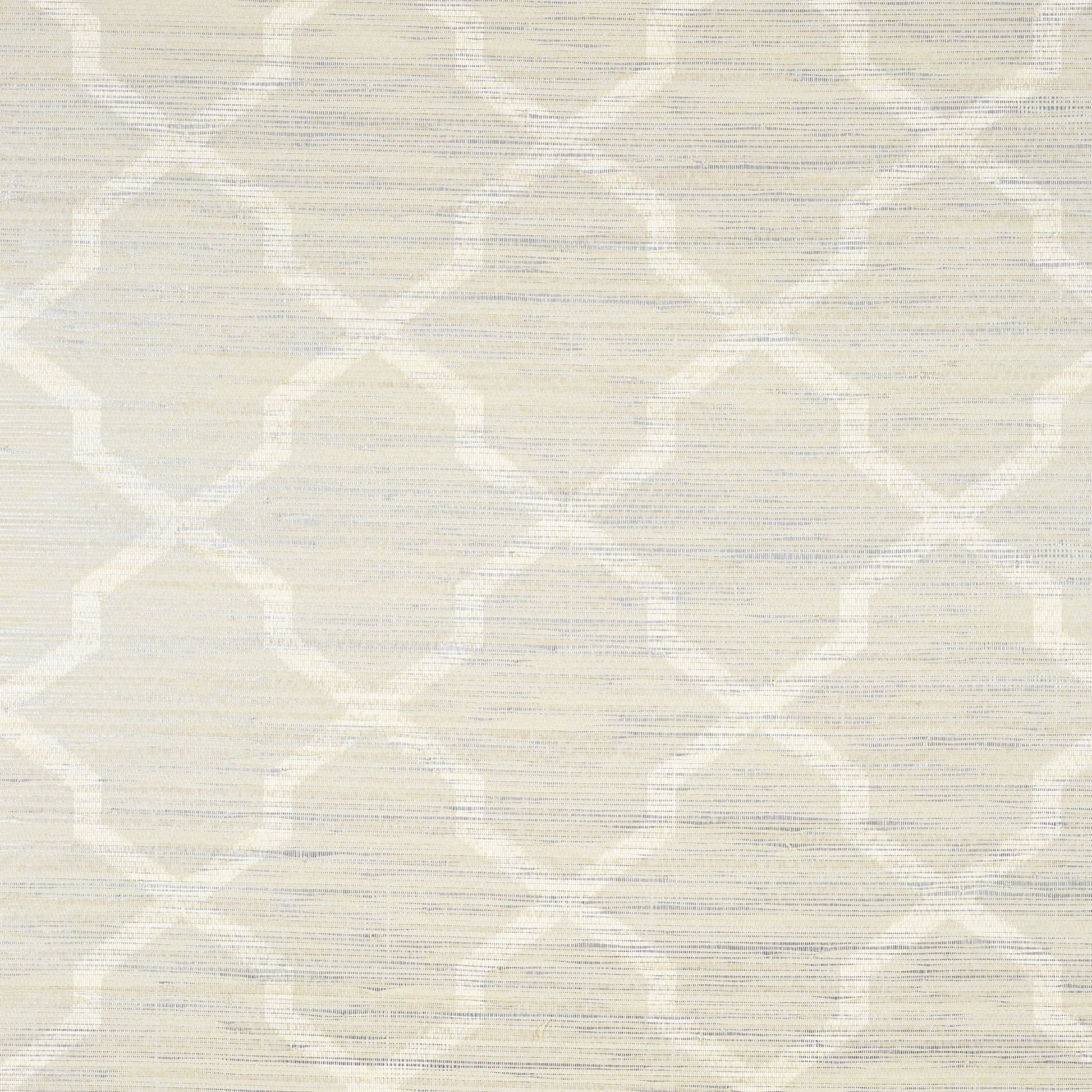 Carolyn Trellis Wallpaper - Cream on Metallic - Thibaut - T83030 - Premier Wallcovering