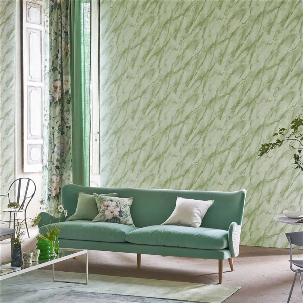 Carrara Grande Wallpaper - Verde - PDG1089/04 - Designers Guild - Premier Wallcovering